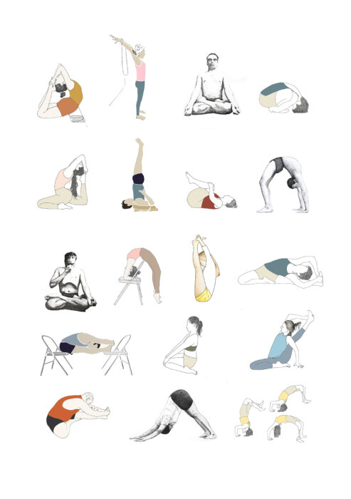 Sevjar Yoga Poster - Asana Syllabus Level 1 – Svejar Yoga Illustrations